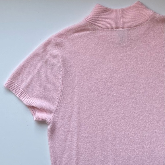 Petite Blair Short-Sleeve Sweater - Pastel Pink & Very Soft - Size PM - Picture 8 of 11